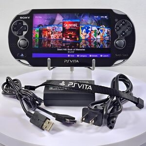 Sony PS Vita OLED 1100 Black Model | Plug & Play | Accessories & content
